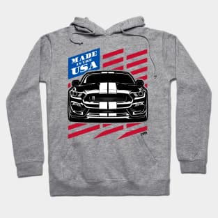 Mustang GT350 American Flag Made in the USA Hoodie